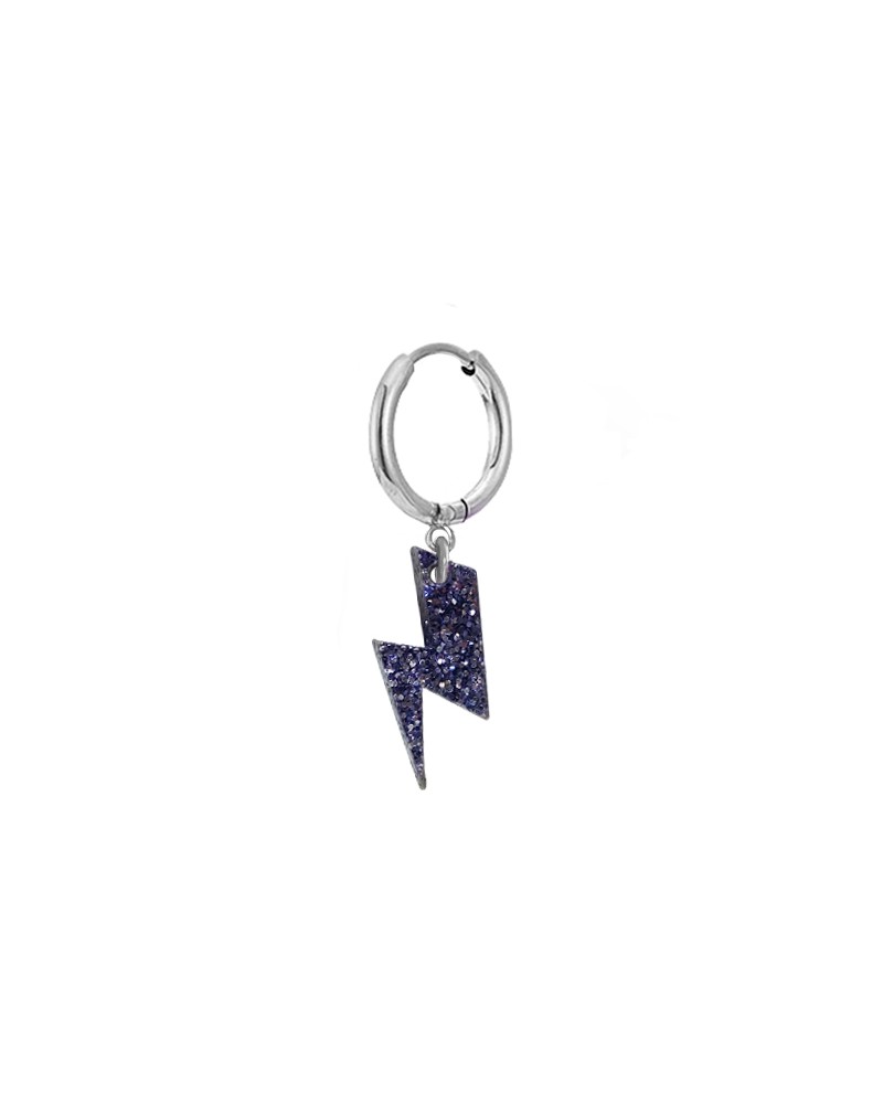 pendiente rayo glitter