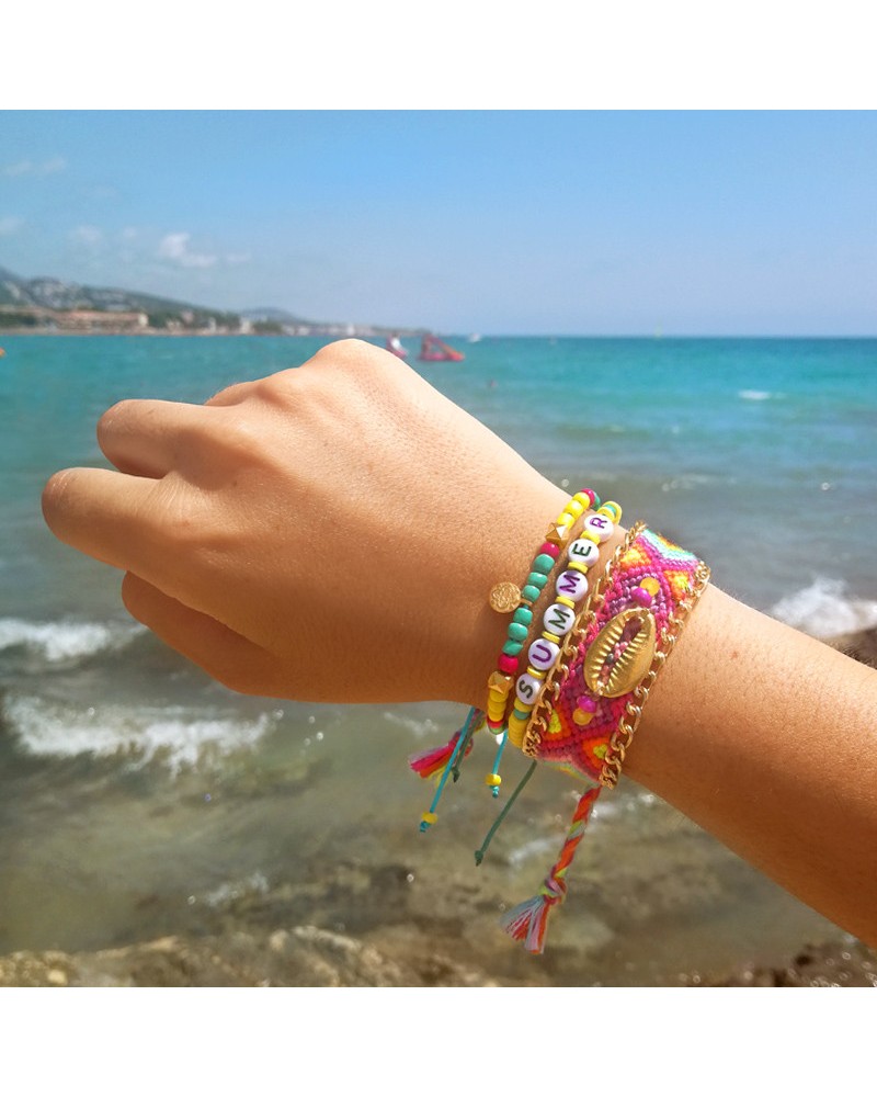 Pulsera concha colores