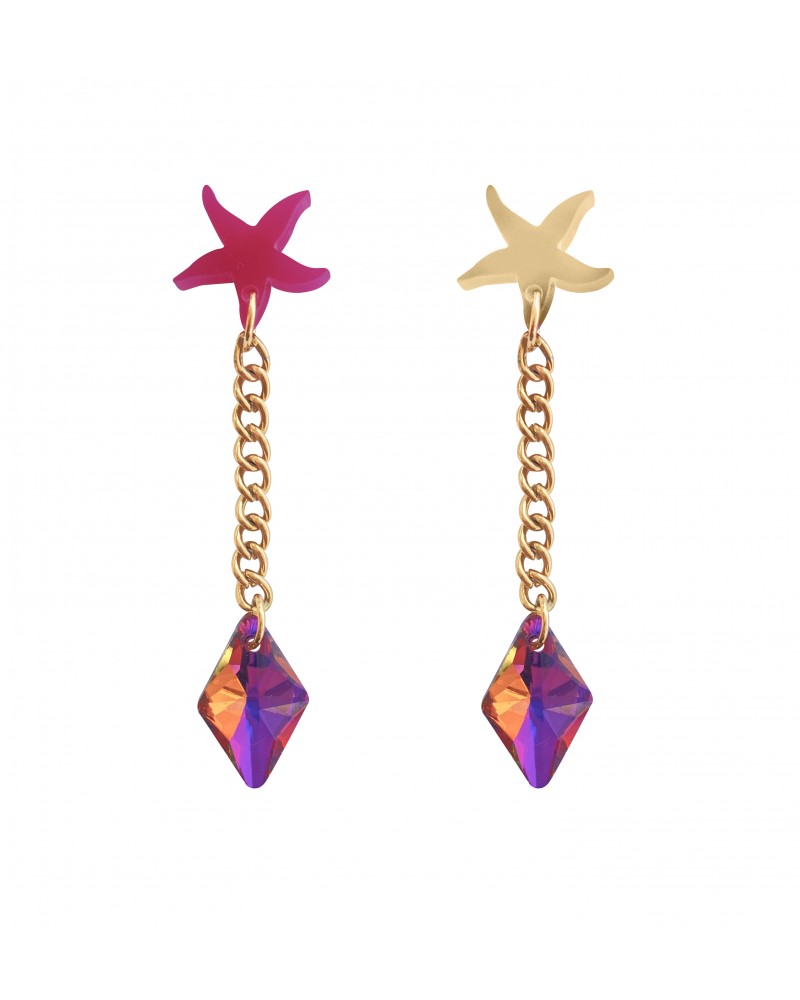 Pendientes Costa rosa