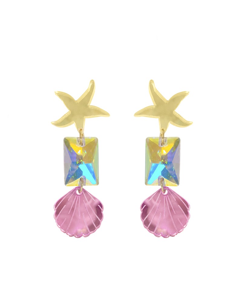 pendientes estrella mar swarovski