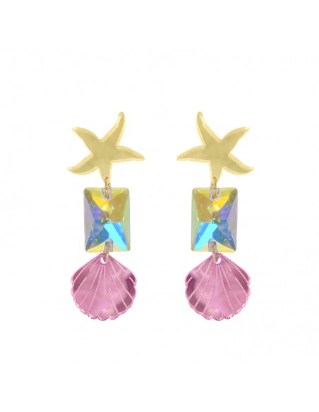 pendientes estrella mar swarovski