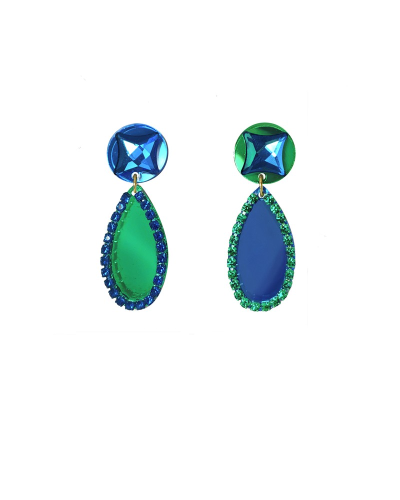 Exotic Blue Earrings