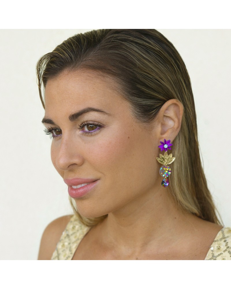 pendientes flores metacrilato 2