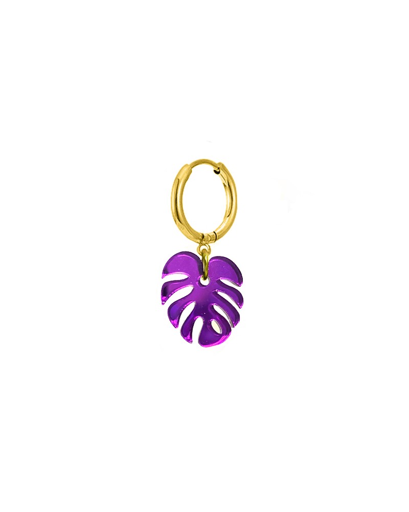 Nature purple earring