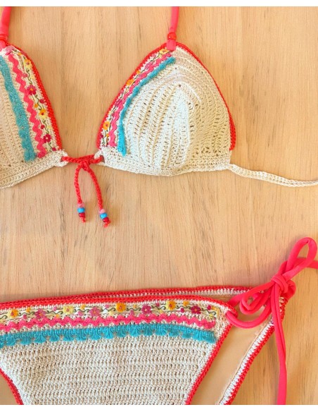 bikini crochet coral