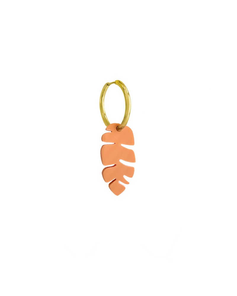 Pendiente Hoja naranja