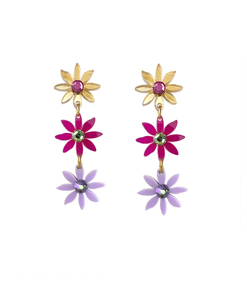 copy of Fuchsia Dahlia Earrings