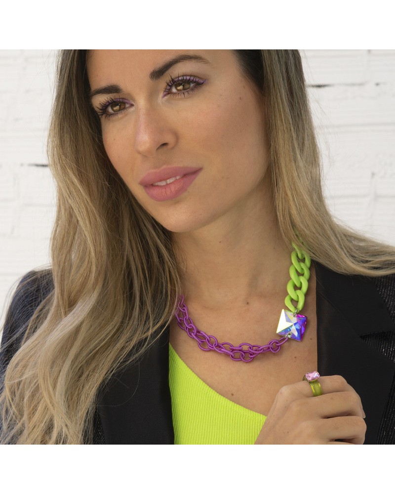 collar swarovski cadena