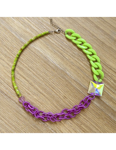 collar cadena colores