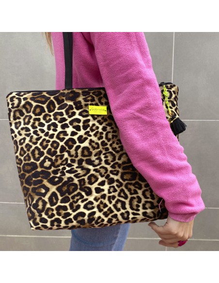 Bolso shopping leopardo