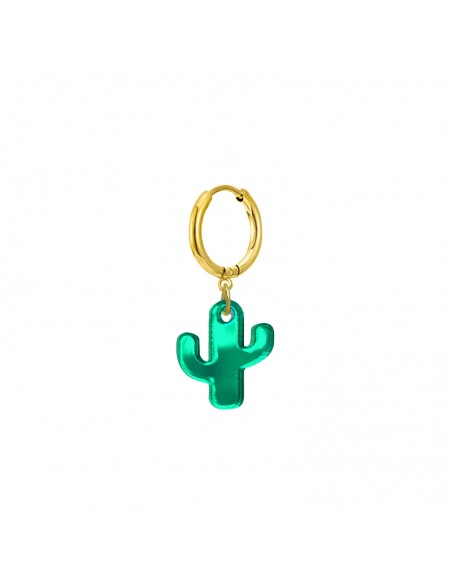 pendiente mini cactus metacrilato