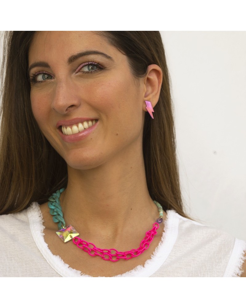 collar swarovski multicolor