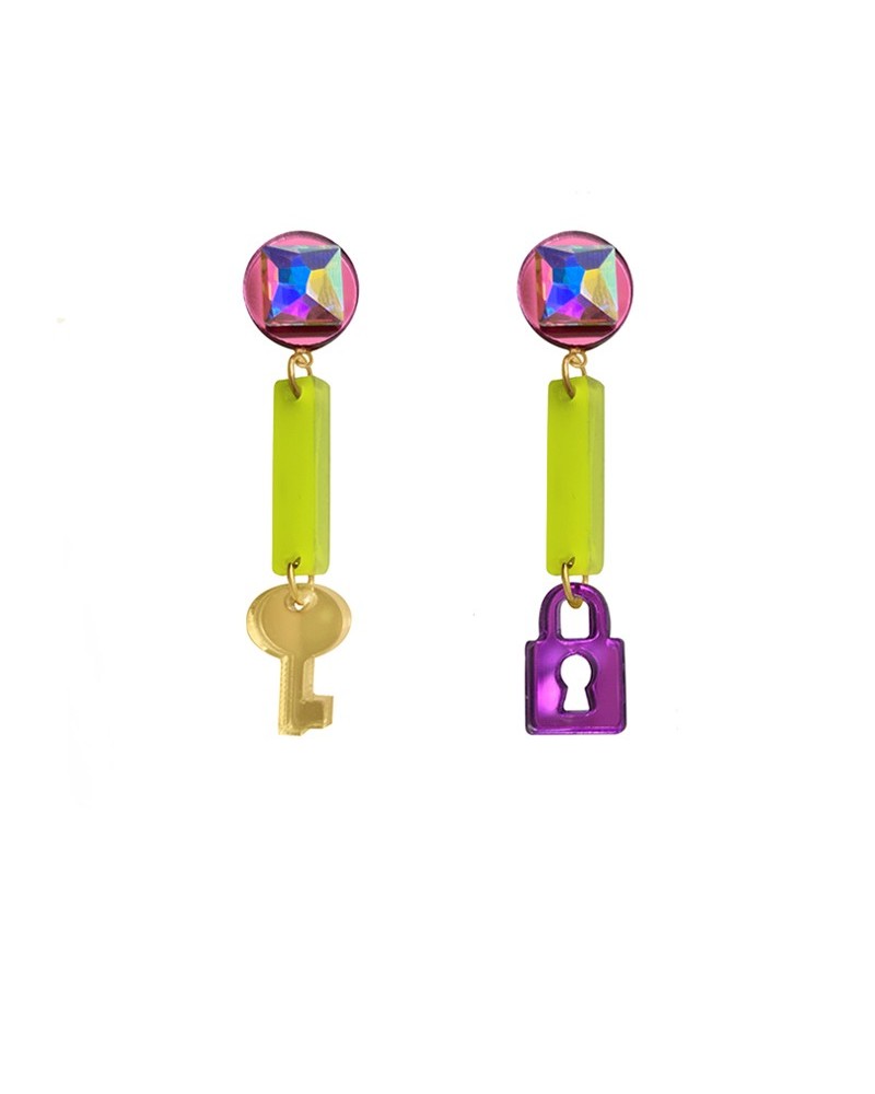 pendientes llave candado