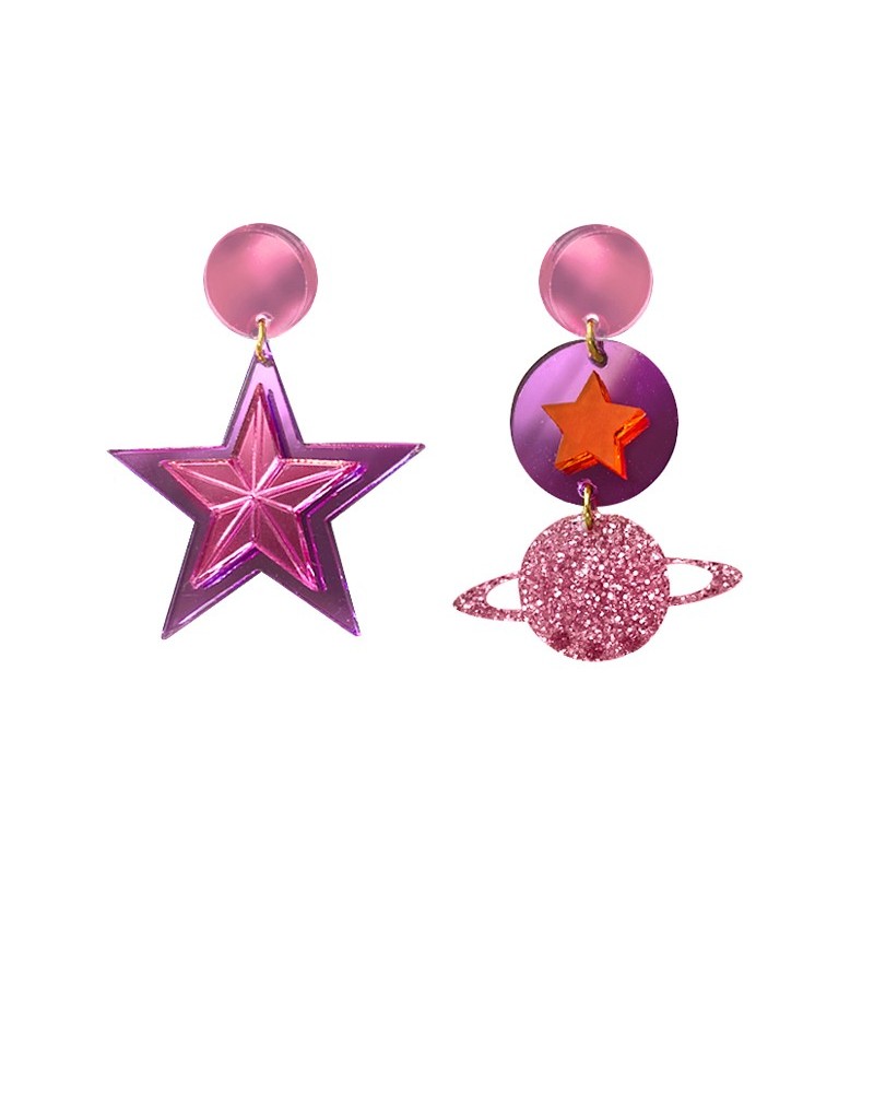 pendientes planeta y estrella