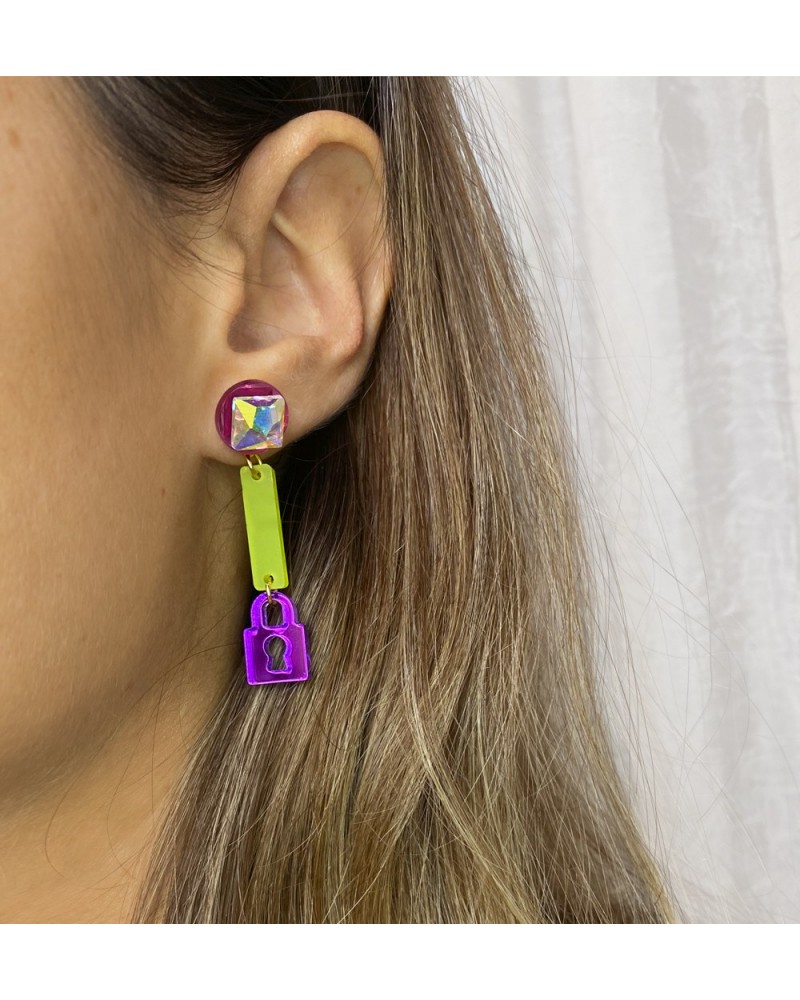 pendientes llave candado 2