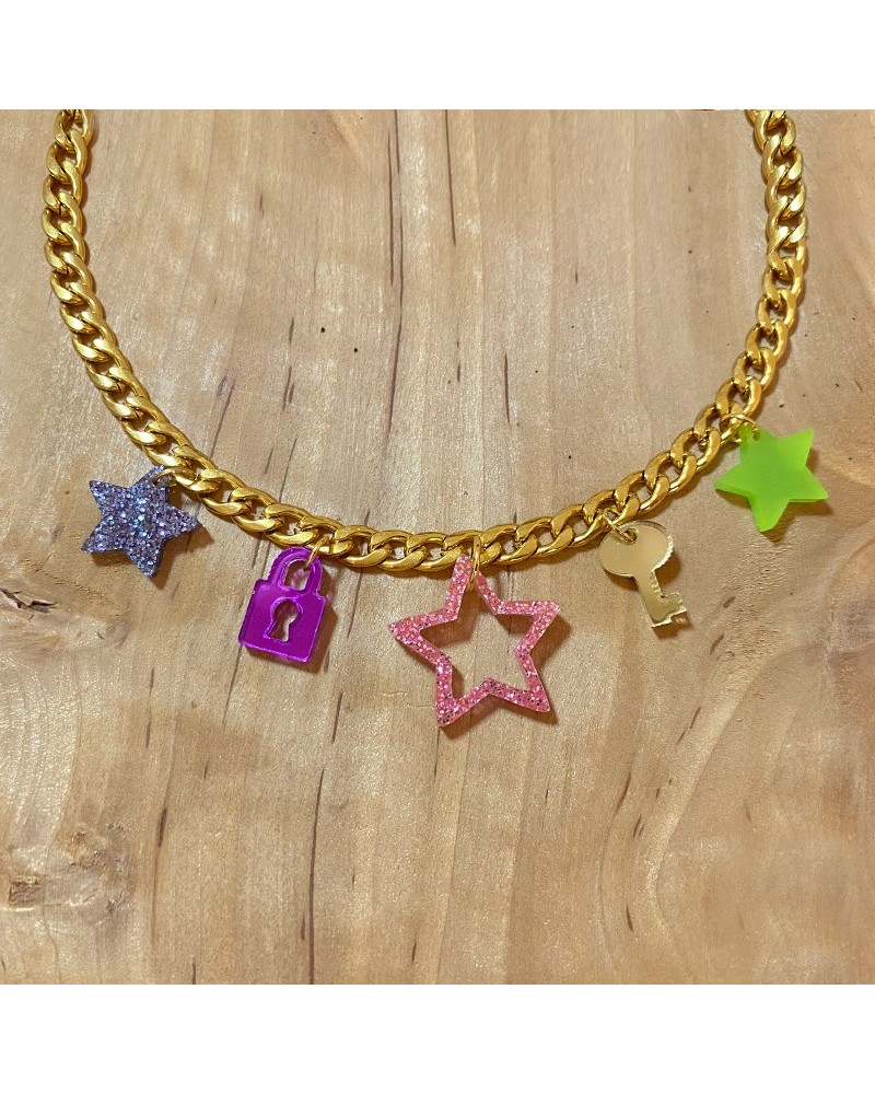 collar mujer charms colores 2
